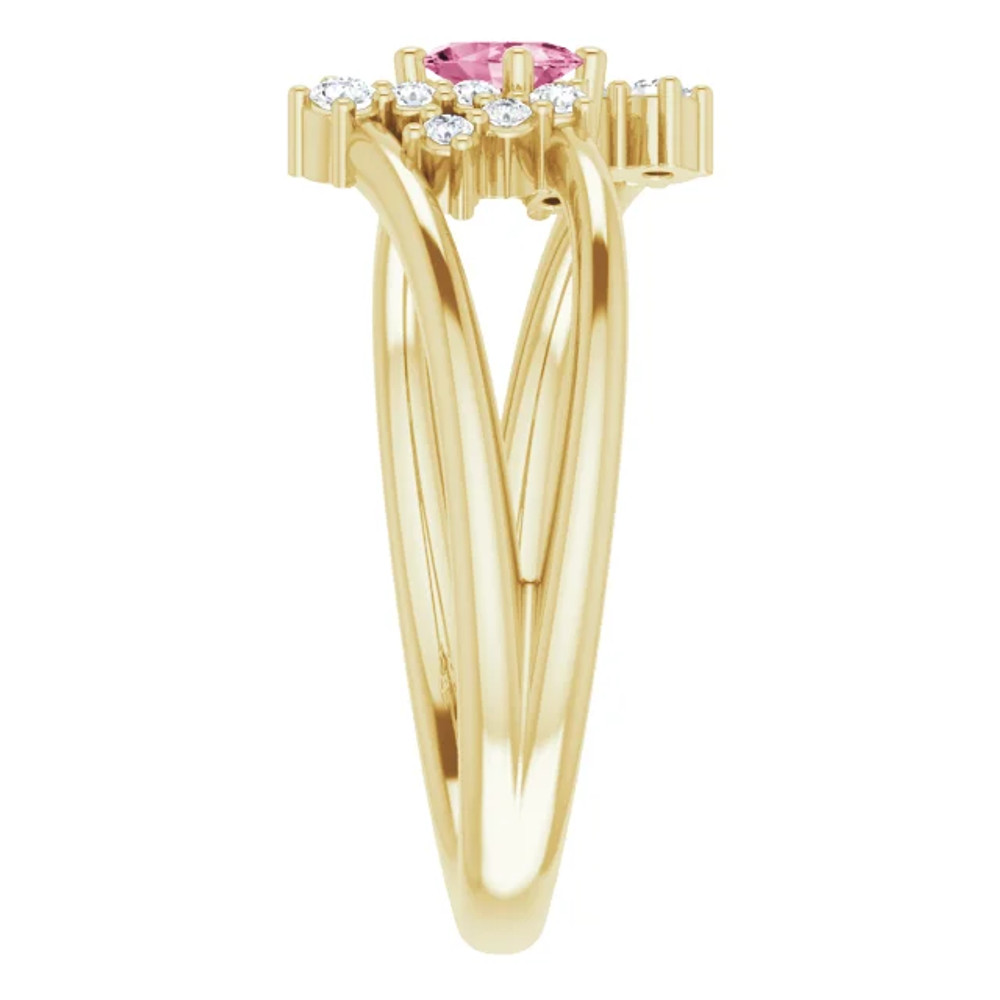 Fabulous and feminine, this pink tourmaline ring will make you feel more beautiful than ever after just moments of having it on.