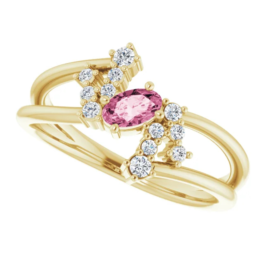 Fabulous and feminine, this pink tourmaline ring will make you feel more beautiful than ever after just moments of having it on.