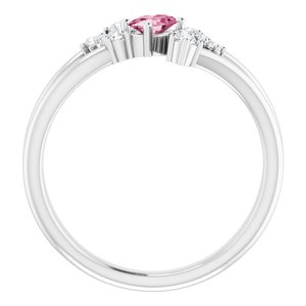 Fabulous and feminine, this pink tourmaline ring will make you feel more beautiful than ever after just moments of having it on.