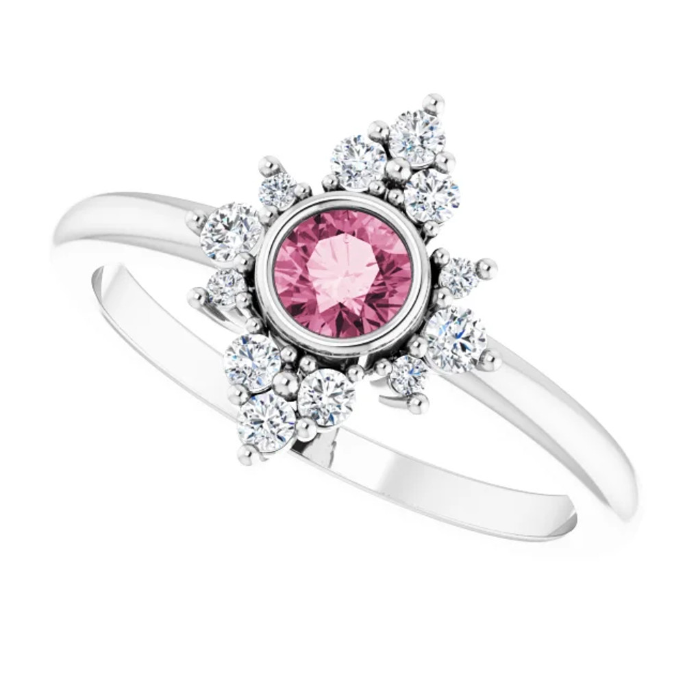 Fabulous and feminine, this pink tourmaline ring will make you feel more beautiful than ever after just moments of having it on.