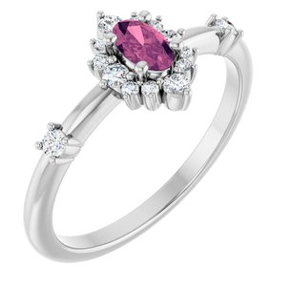 Fabulous and feminine, this pink tourmaline ring will make you feel more beautiful than ever after just moments of having it on.