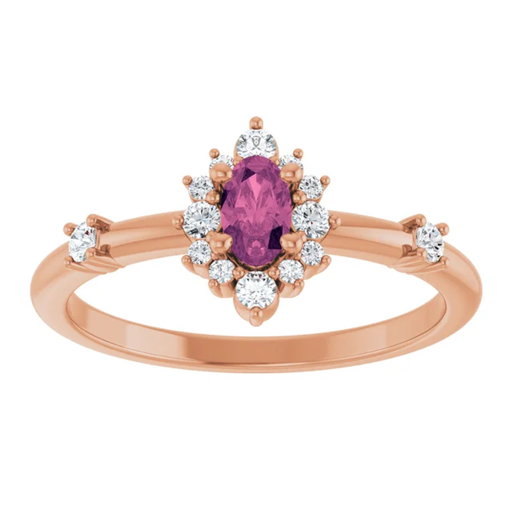 Fabulous and feminine, this pink tourmaline ring will make you feel more beautiful than ever after just moments of having it on.