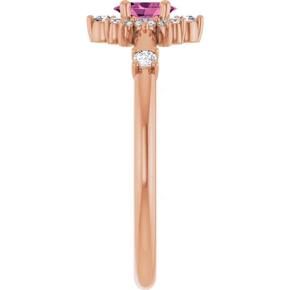 Fabulous and feminine, this pink tourmaline ring will make you feel more beautiful than ever after just moments of having it on.