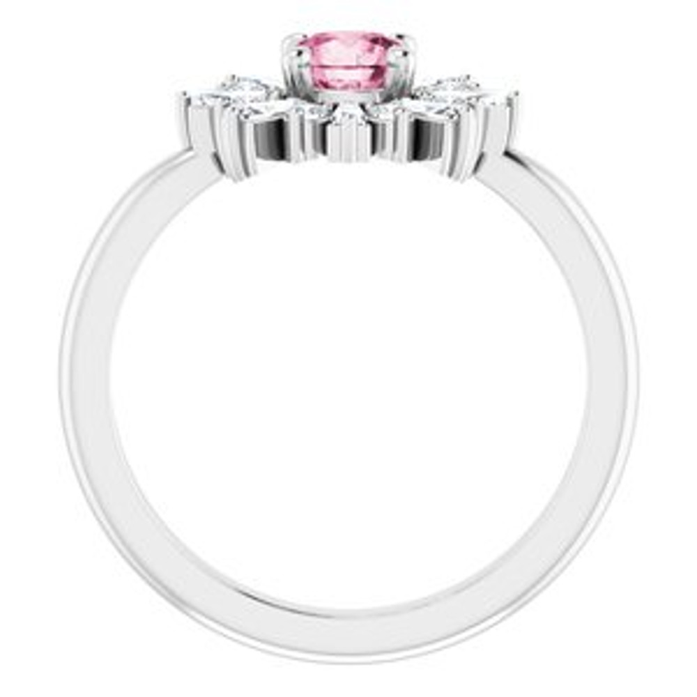 Fabulous and feminine, this pink tourmaline ring will make you feel more beautiful than ever after just moments of having it on.