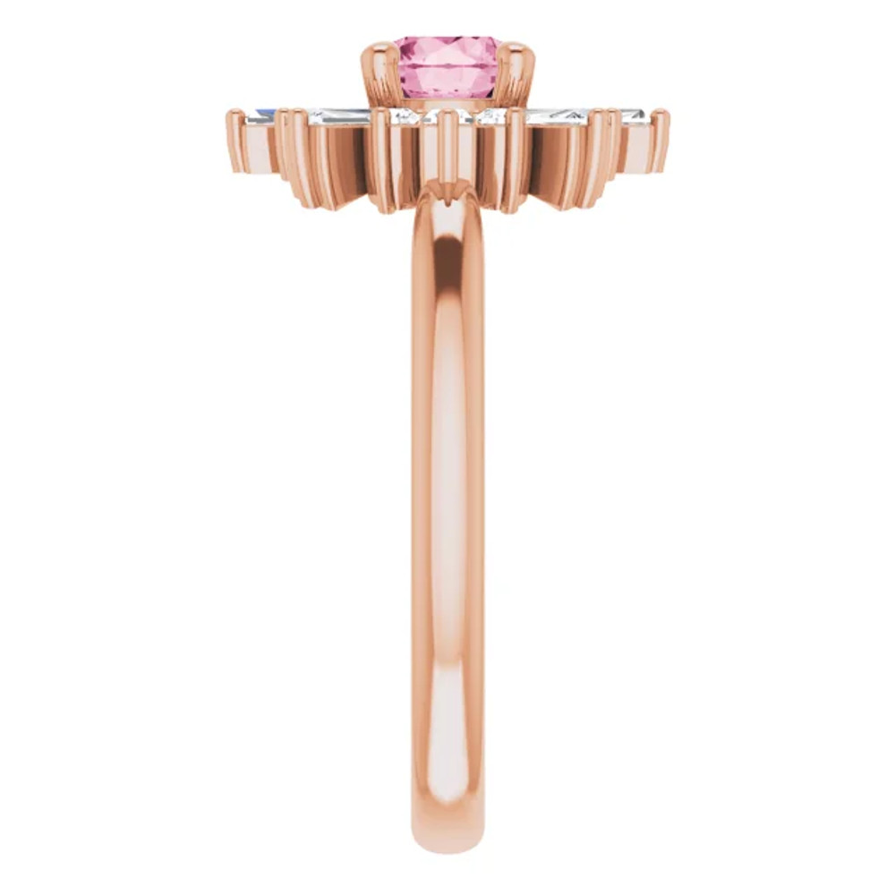 Fabulous and feminine, this pink tourmaline ring will make you feel more beautiful than ever after just moments of having it on.