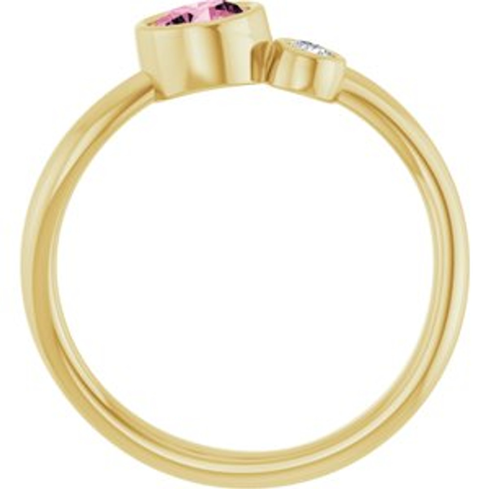 Fabulous and feminine, this pink tourmaline ring will make you feel more beautiful than ever after just moments of having it on.