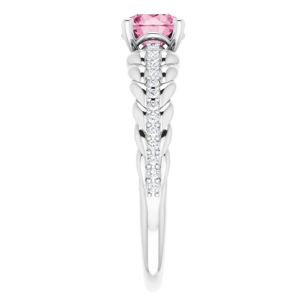 Fabulous and feminine, this pink tourmaline ring will make you feel more beautiful than ever after just moments of having it on.