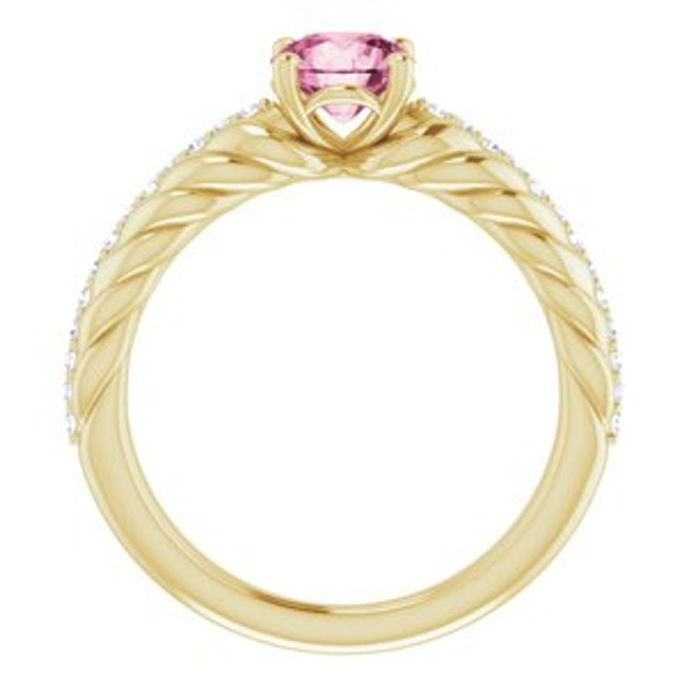 Fabulous and feminine, this pink tourmaline ring will make you feel more beautiful than ever after just moments of having it on.
