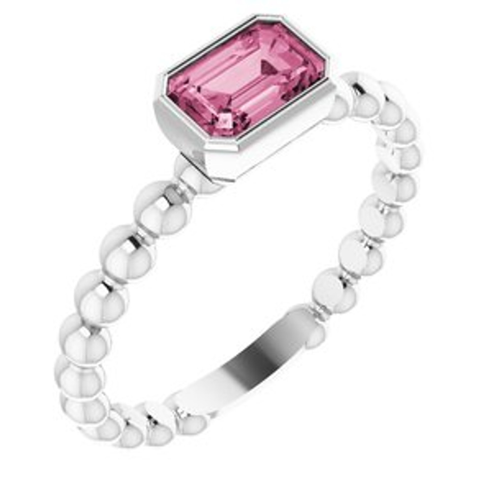 Fabulous and feminine, this pink tourmaline ring will make you feel more beautiful than ever after just moments of having it on.