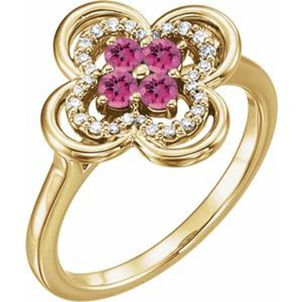 Fabulous and feminine, this pink tourmaline ring will make you feel more beautiful than ever after just moments of having it on.