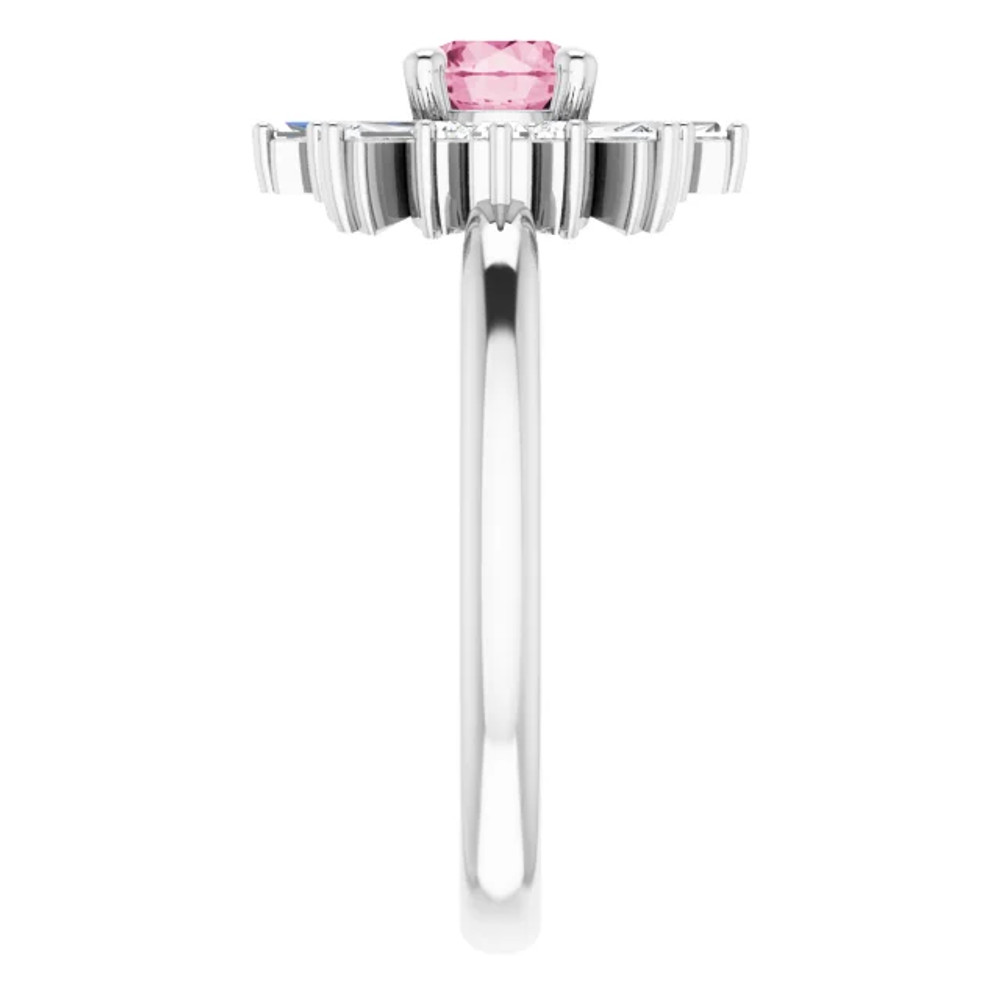 Fabulous and feminine, this pink tourmaline ring will make you feel more beautiful than ever after just moments of having it on.