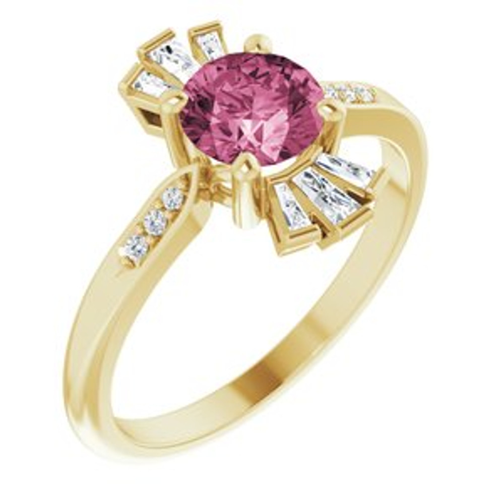 Fabulous and feminine, this pink tourmaline ring will make you feel more beautiful than ever after just moments of having it on.