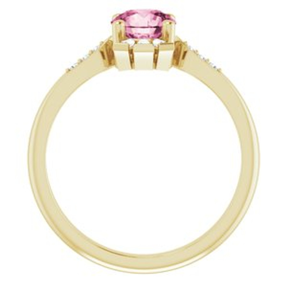 Fabulous and feminine, this pink tourmaline ring will make you feel more beautiful than ever after just moments of having it on.