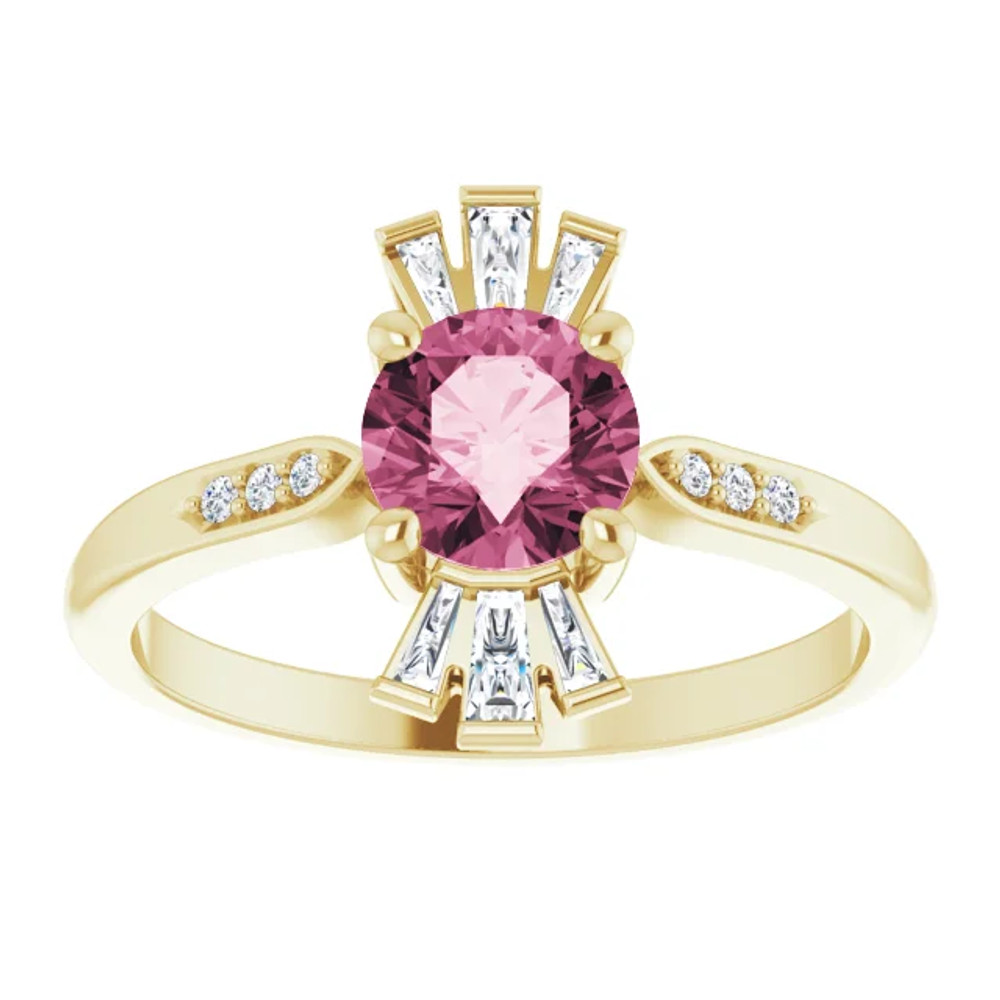 Fabulous and feminine, this pink tourmaline ring will make you feel more beautiful than ever after just moments of having it on.