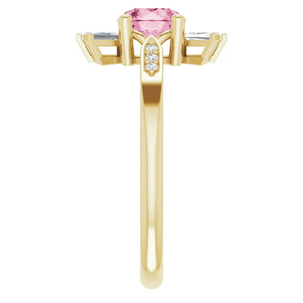 Fabulous and feminine, this pink tourmaline ring will make you feel more beautiful than ever after just moments of having it on.
