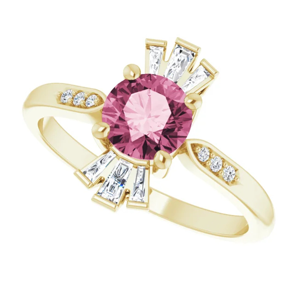 Fabulous and feminine, this pink tourmaline ring will make you feel more beautiful than ever after just moments of having it on.