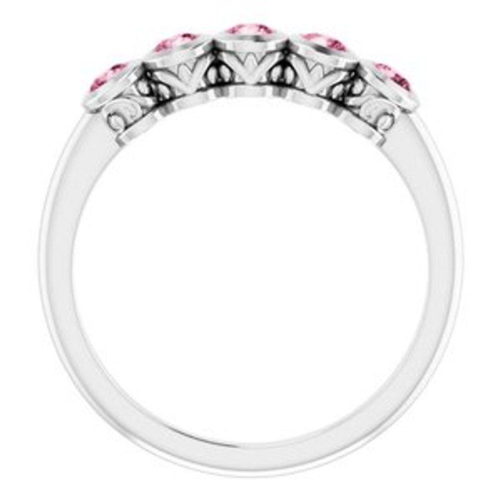 Fabulous and feminine, this pink tourmaline ring will make you feel more beautiful than ever after just moments of having it on.