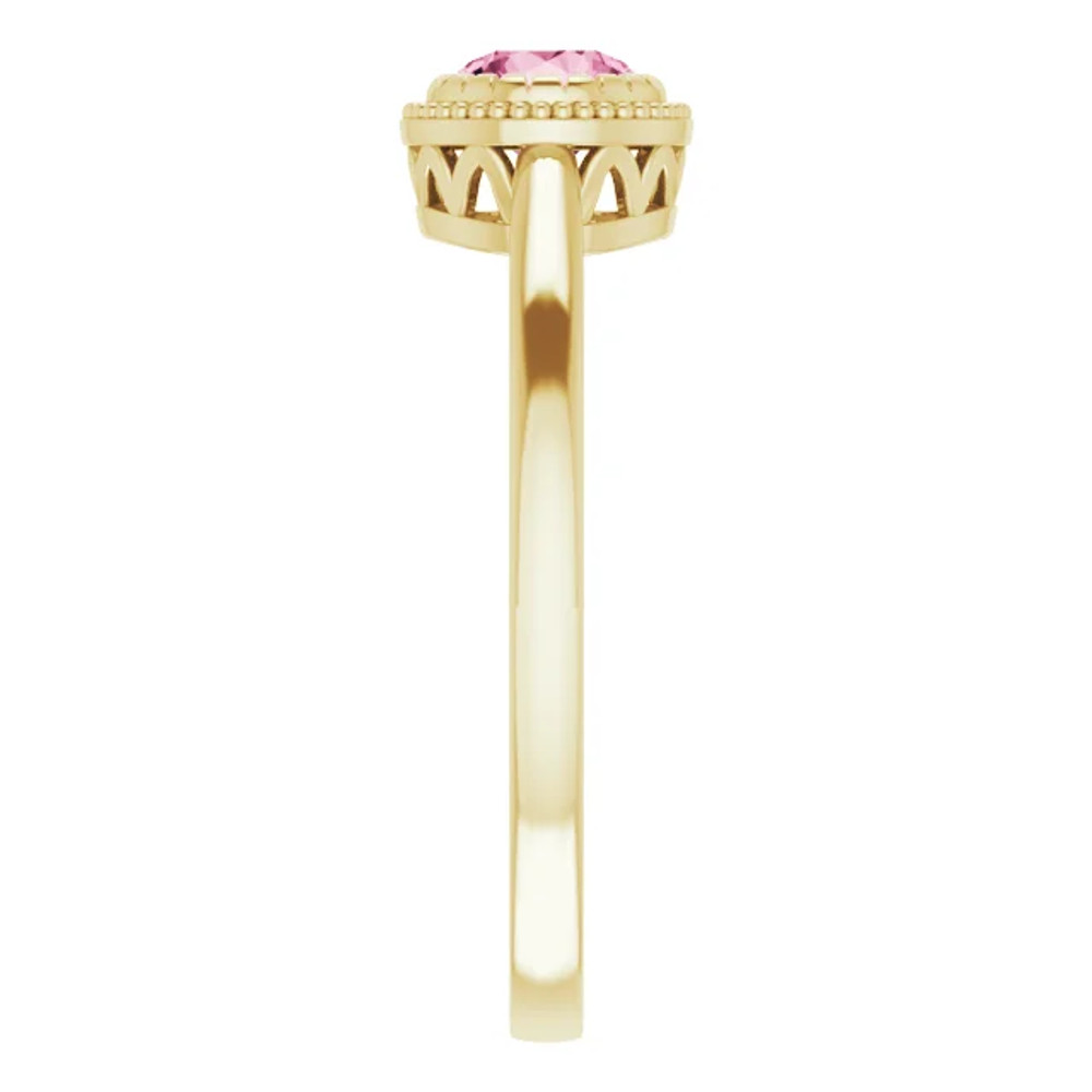 Fabulous and feminine, this pink tourmaline ring will make you feel more beautiful than ever after just moments of having it on.