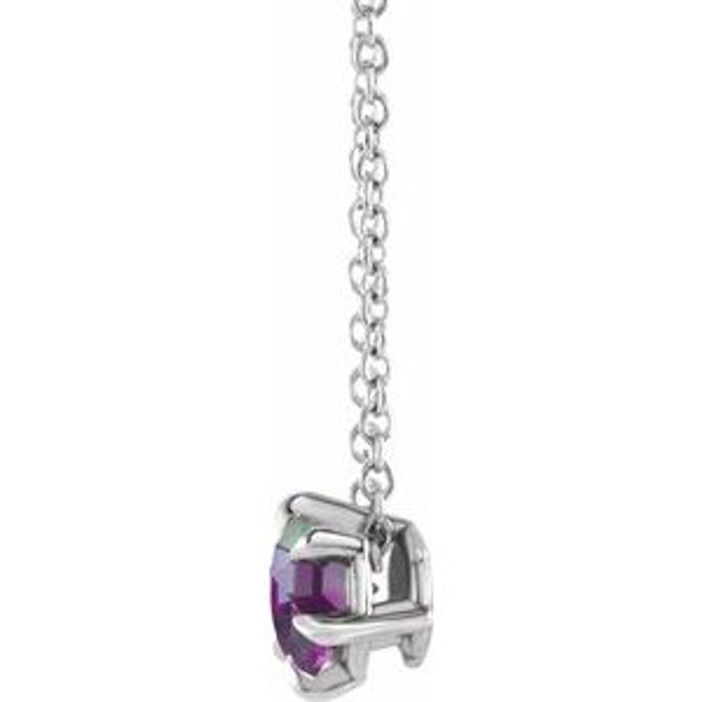 Charm your June-born girl with this beautiful alexandrite pendant.