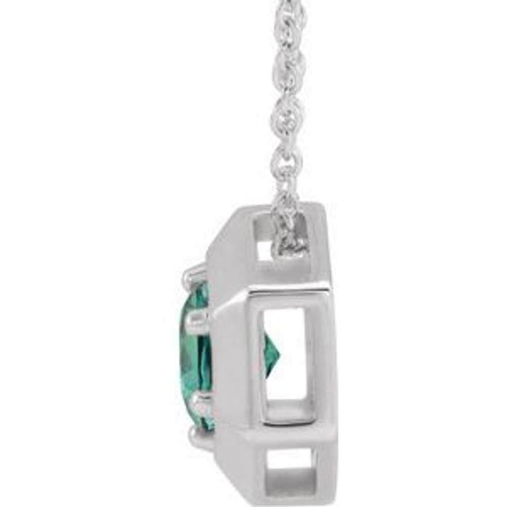 Charm your June-born girl with this beautiful alexandrite pendant.