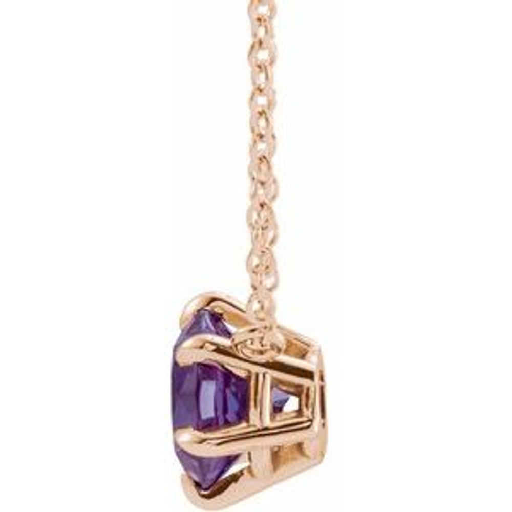 Charm your June-born girl with this beautiful alexandrite pendant.