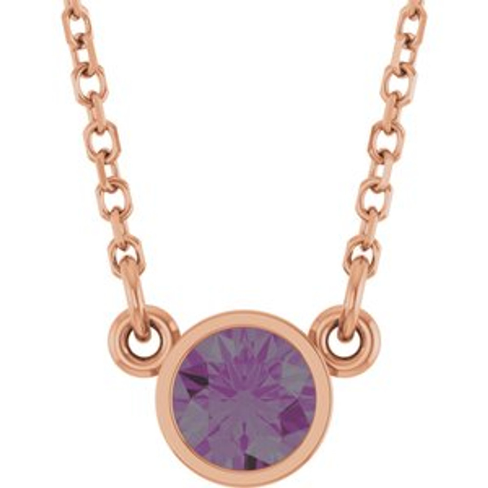 Charm your June-born girl with this beautiful alexandrite pendant.
