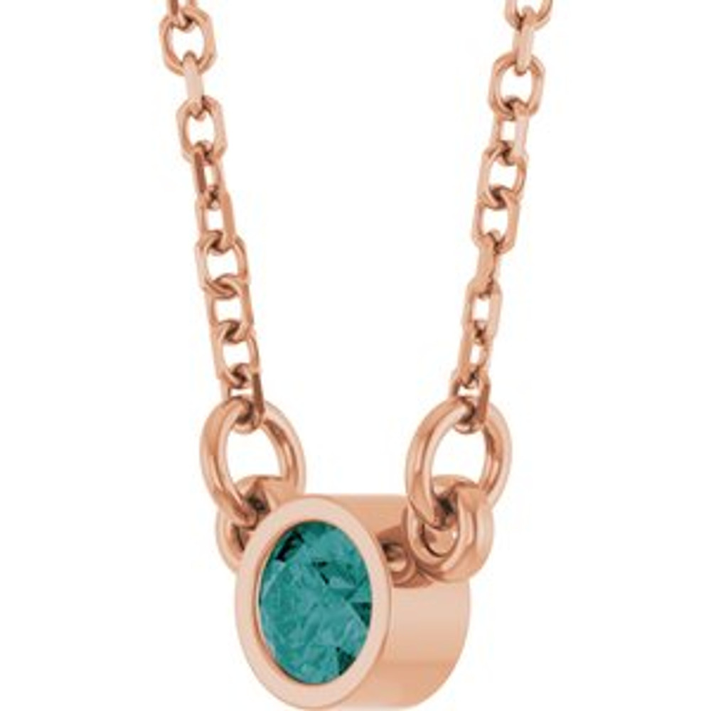 Charm your June-born girl with this beautiful alexandrite pendant.