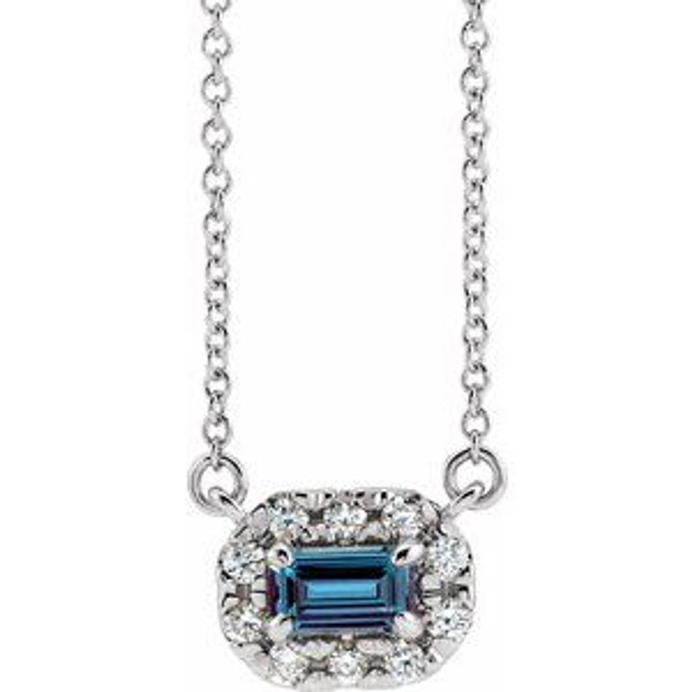 Charm your June-born girl with this beautiful alexandrite pendant.