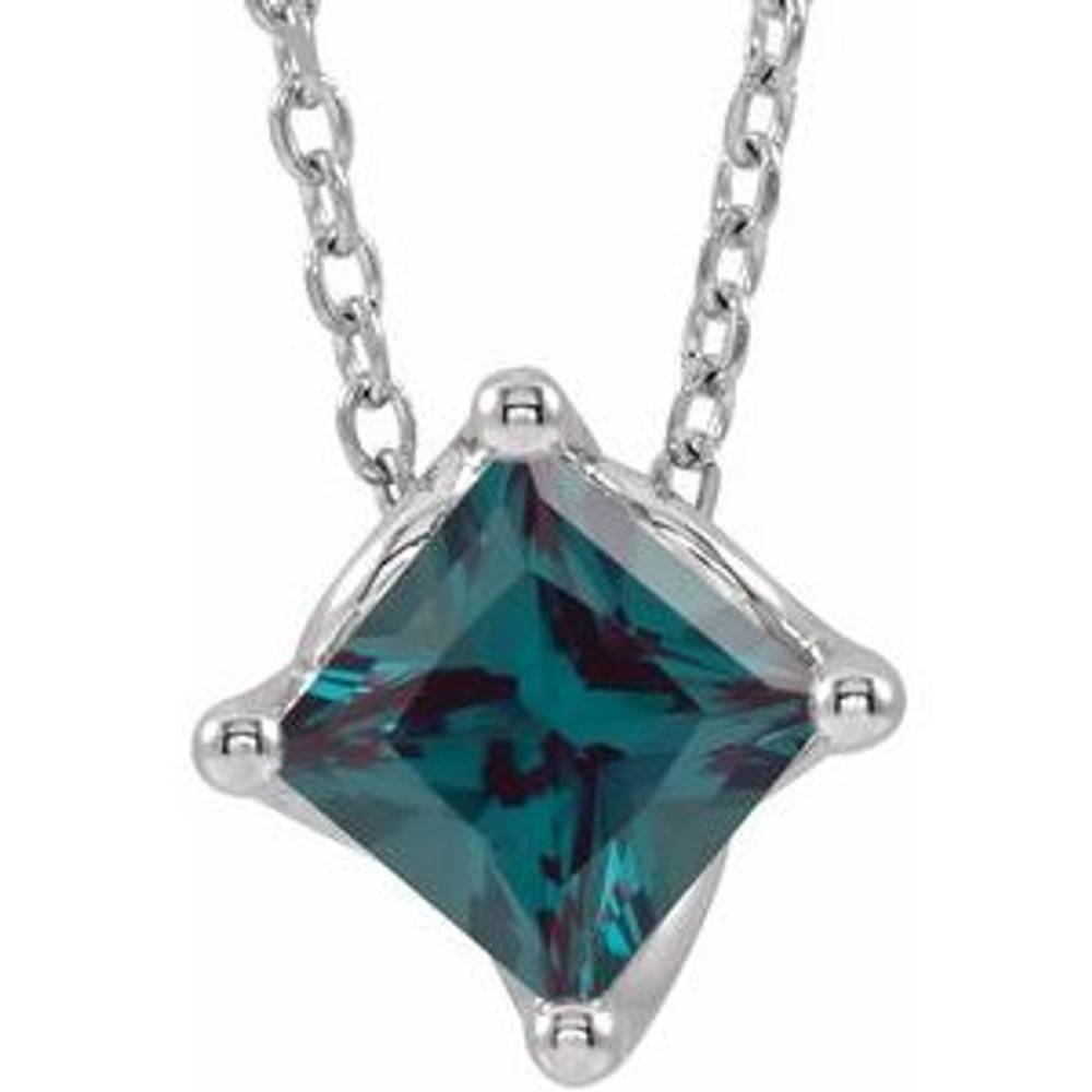 Charm your June-born girl with this beautiful alexandrite pendant.