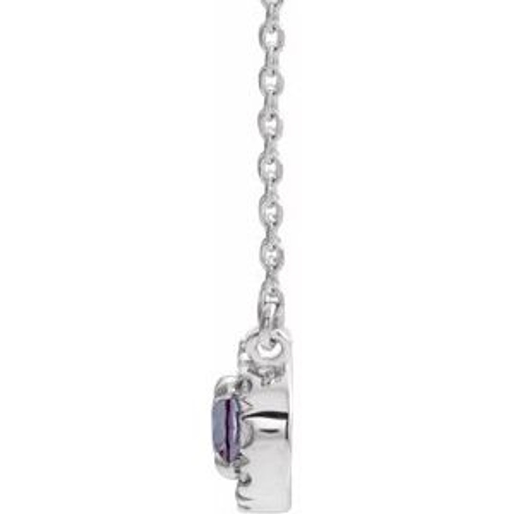 Charm your June-born girl with this beautiful alexandrite pendant.