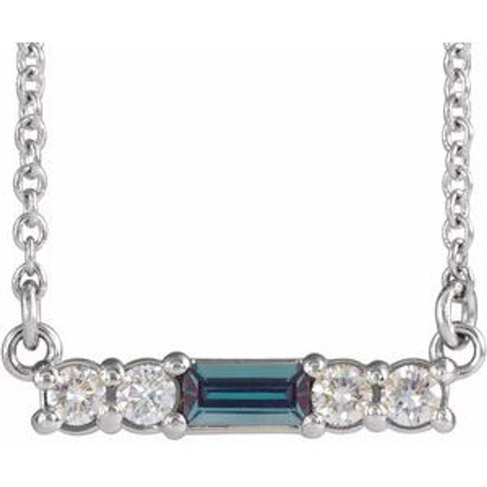 Charm your June-born girl with this beautiful alexandrite pendant.