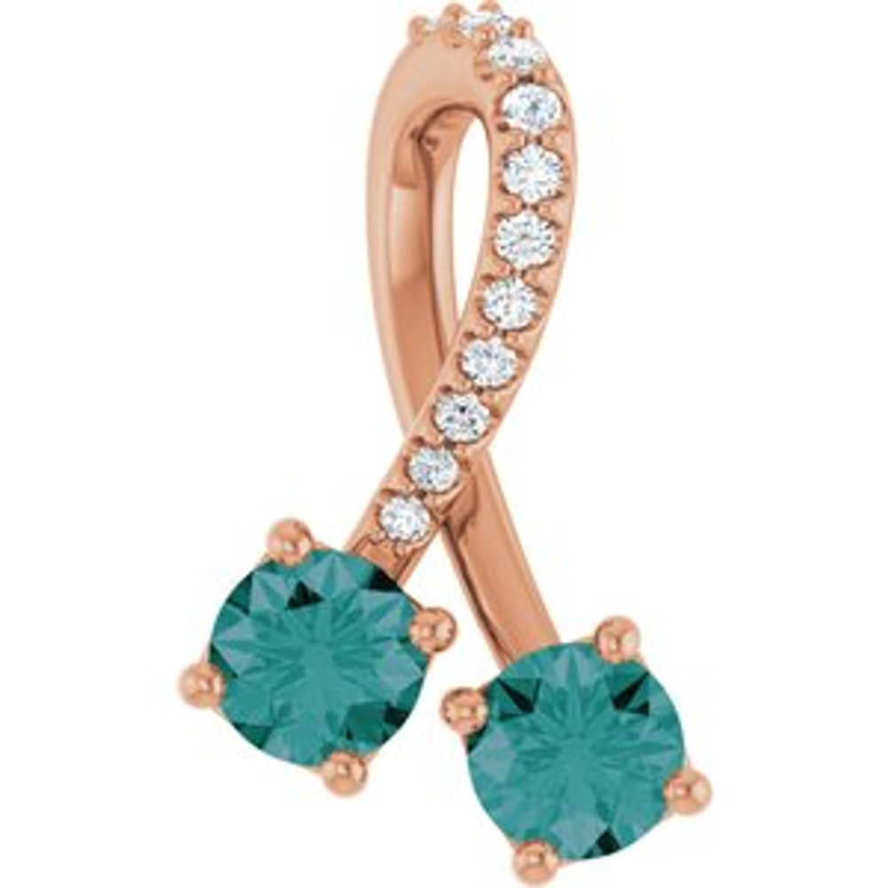 Charm your June-born girl with this beautiful alexandrite pendant.