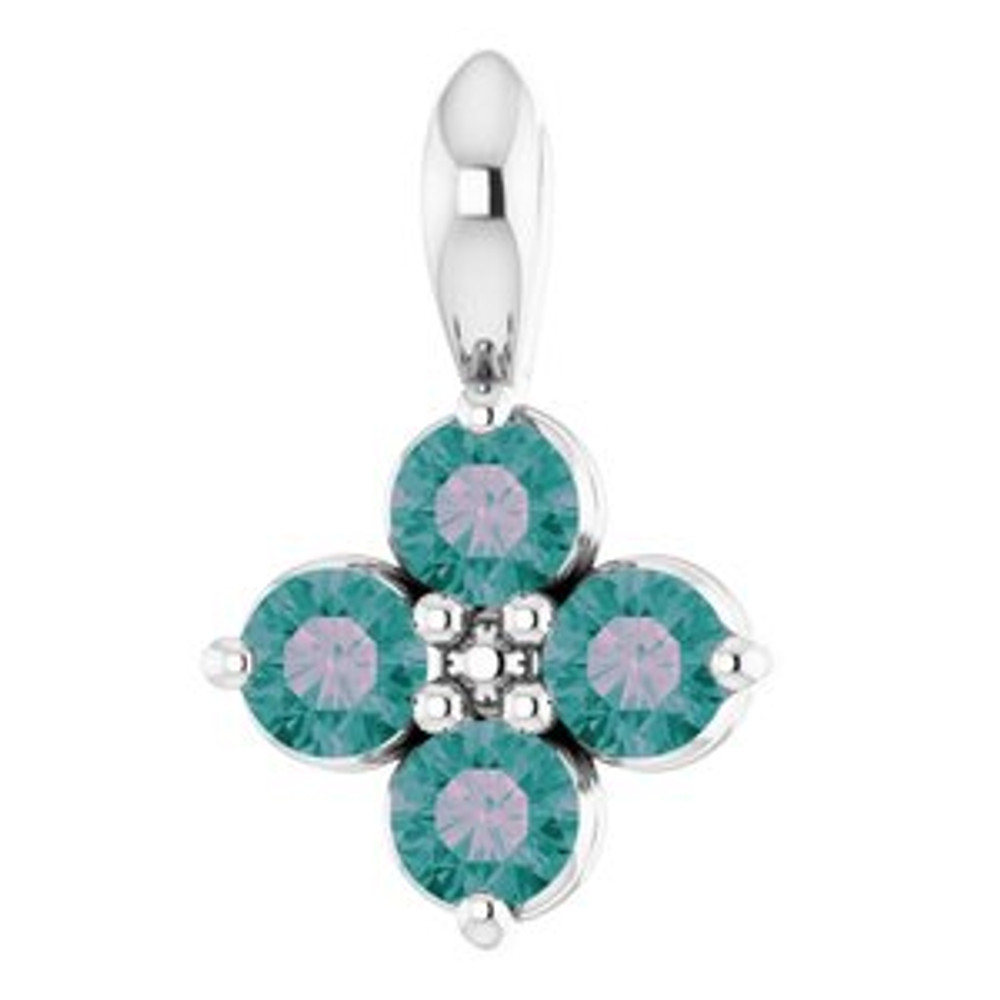 Charm your June-born girl with this beautiful alexandrite pendant.