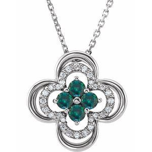 Charm your June-born girl with this beautiful alexandrite pendant.