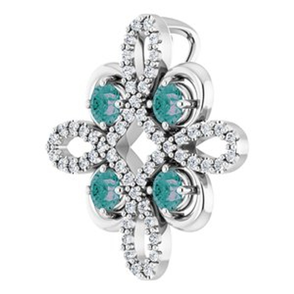 Charm your June-born girl with this beautiful alexandrite pendant.