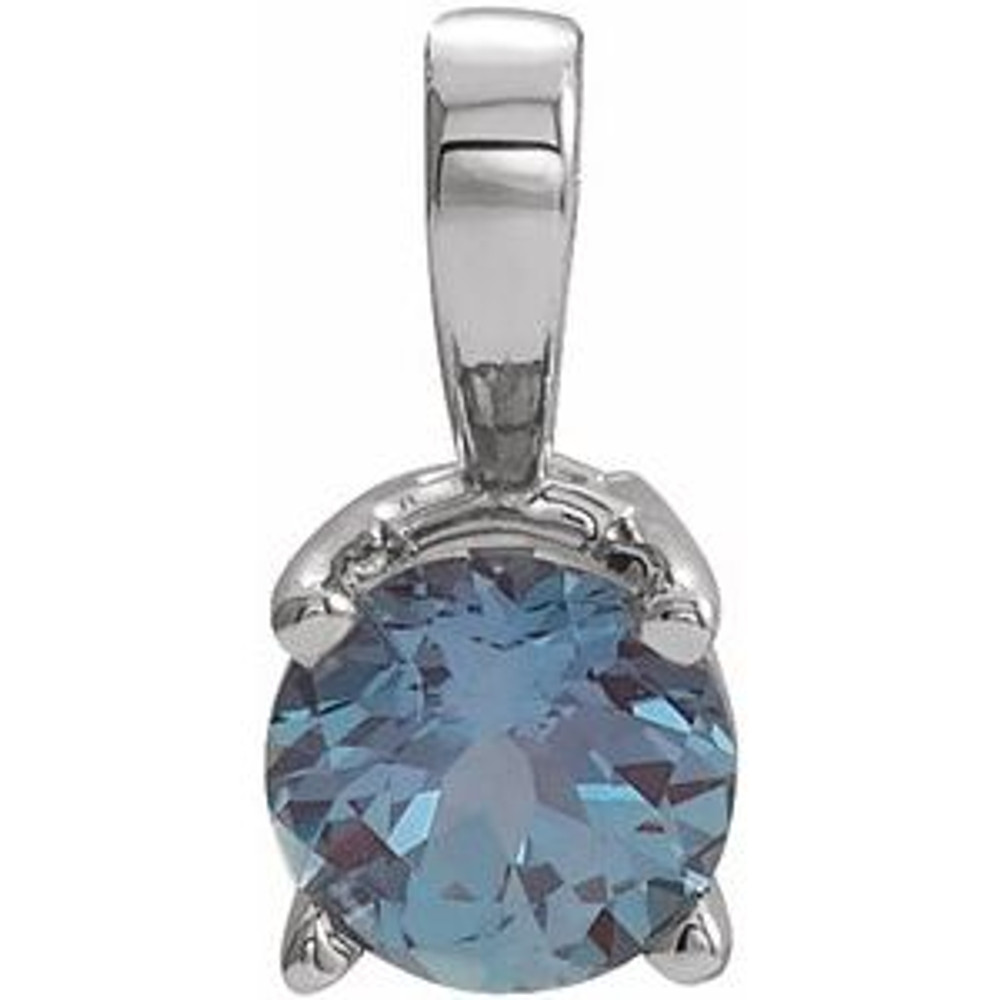 Charm your June-born girl with this beautiful alexandrite pendant.