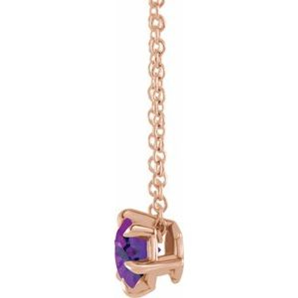 Make a glamorous statement with this stunning amethyst pendant.
