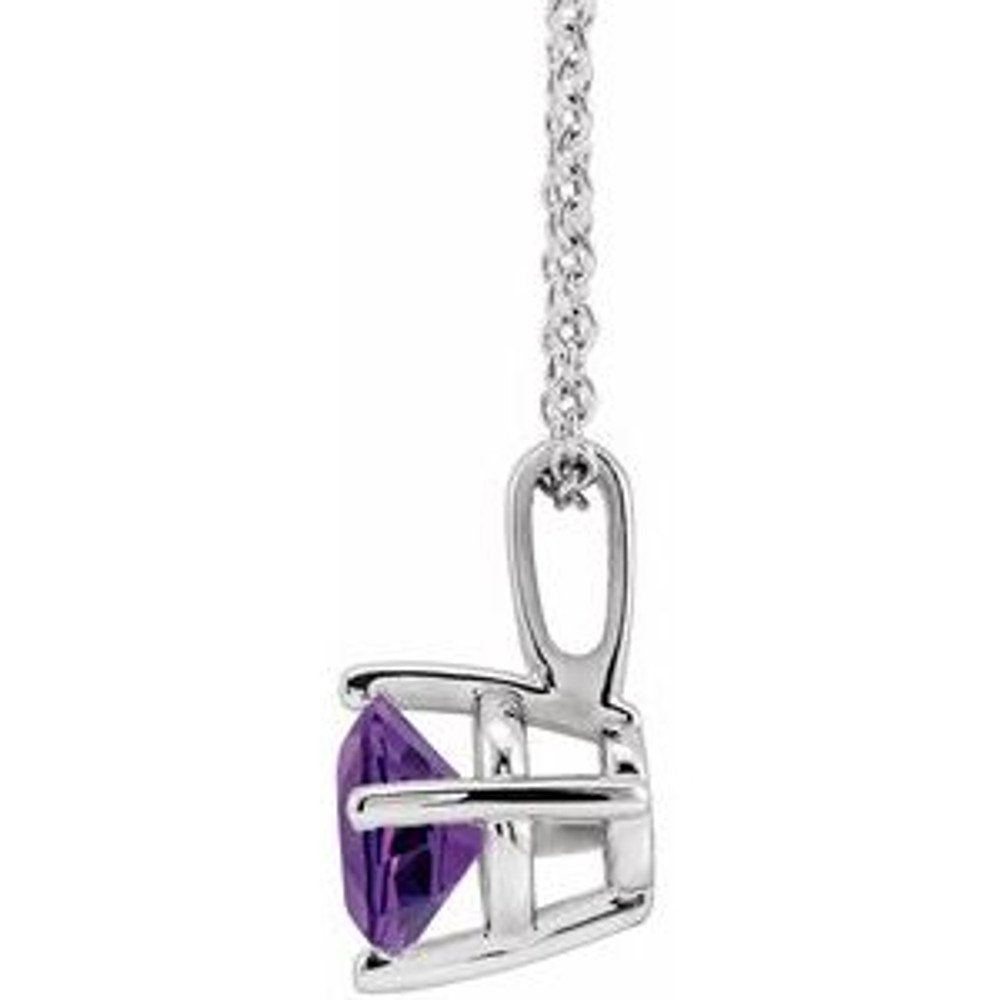 Make a glamorous statement with this stunning amethyst pendant.