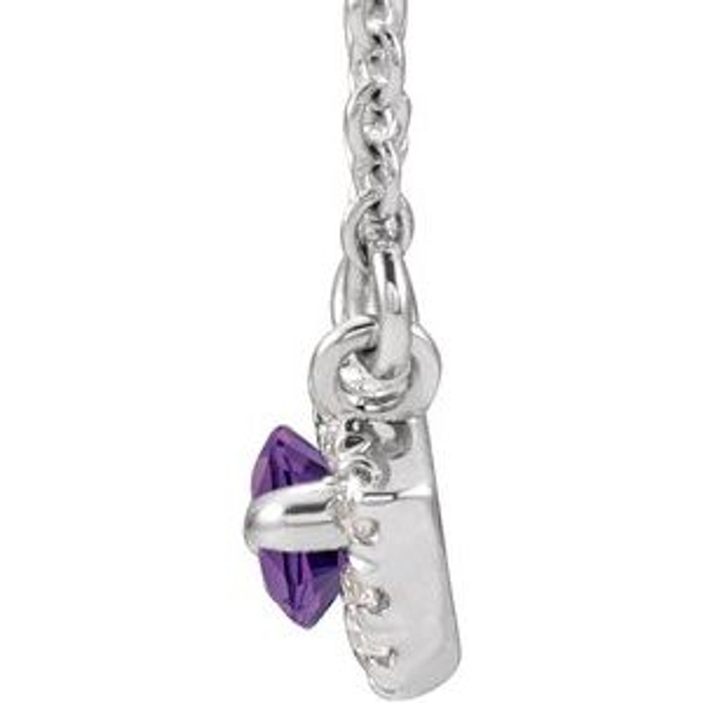 Make a glamorous statement with this stunning amethyst pendant.