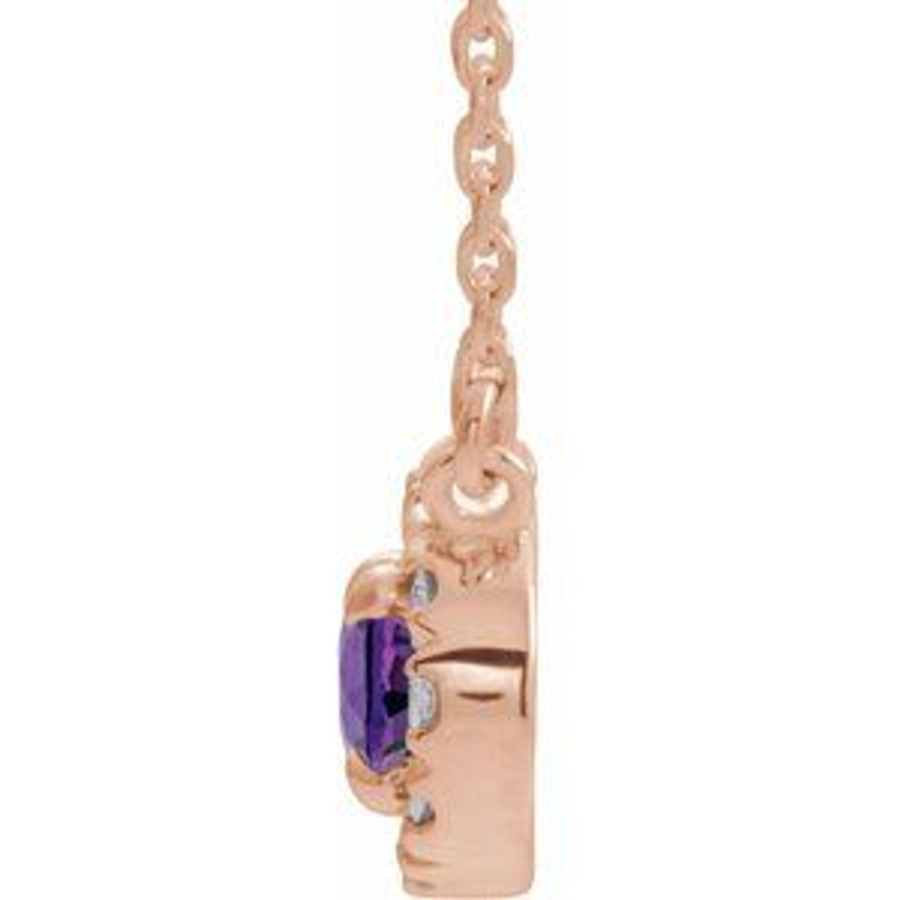Make a glamorous statement with this stunning amethyst pendant.