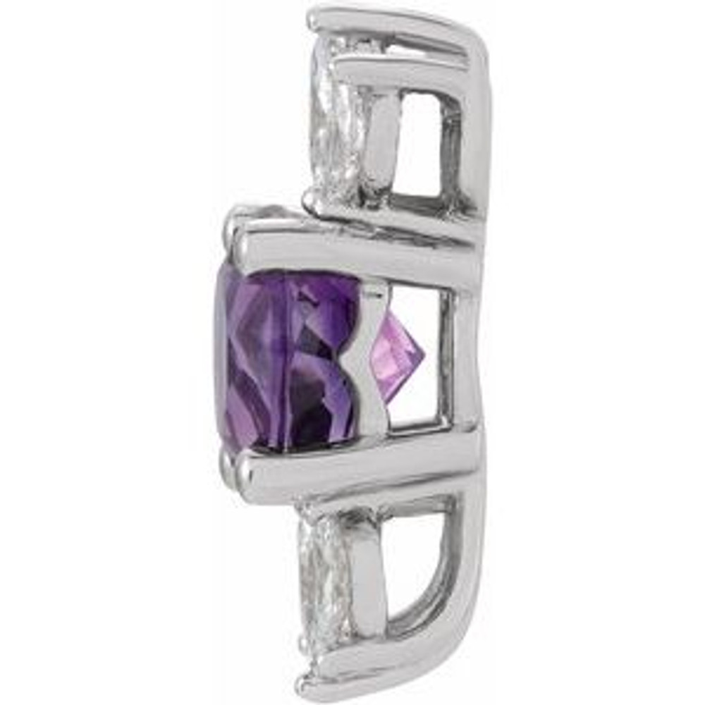 Make a glamorous statement with this stunning amethyst pendant.