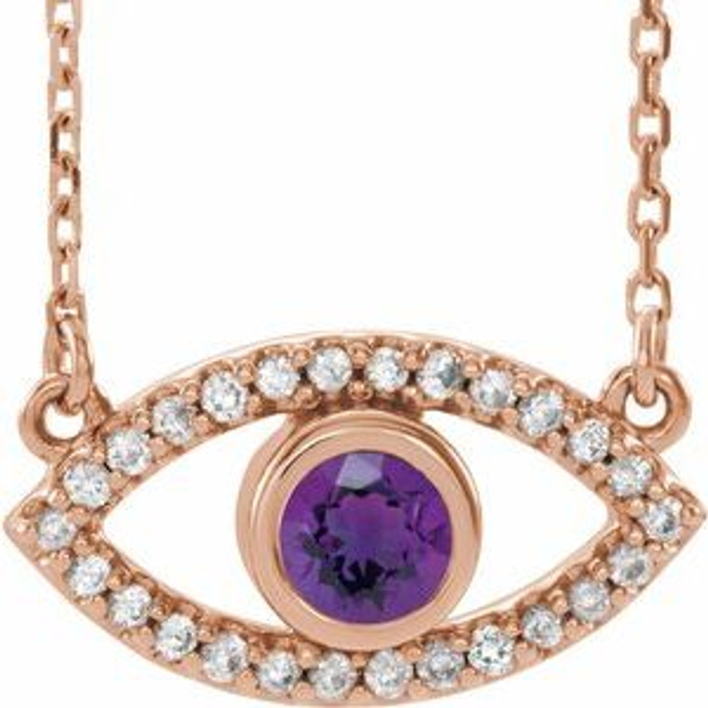 Make a glamorous statement with this stunning amethyst pendant.