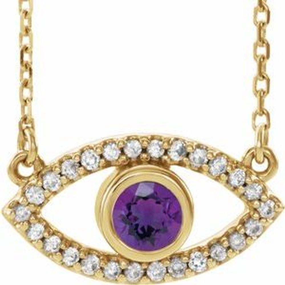 Make a glamorous statement with this stunning amethyst pendant.