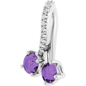 Make a glamorous statement with this stunning amethyst pendant.
