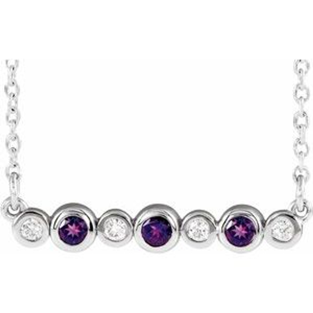 Make a glamorous statement with this stunning amethyst pendant.