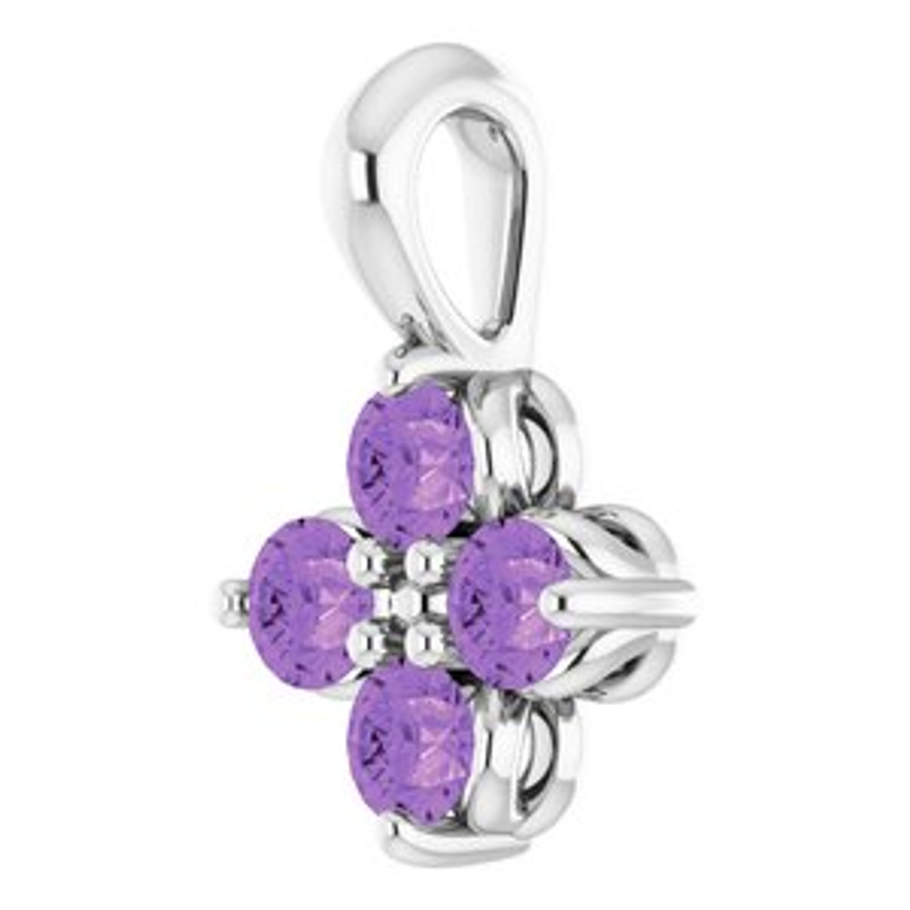 Make a glamorous statement with this stunning amethyst pendant.