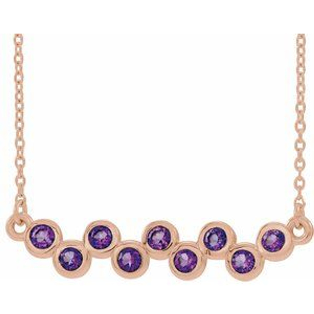 Make a glamorous statement with this stunning amethyst pendant.
