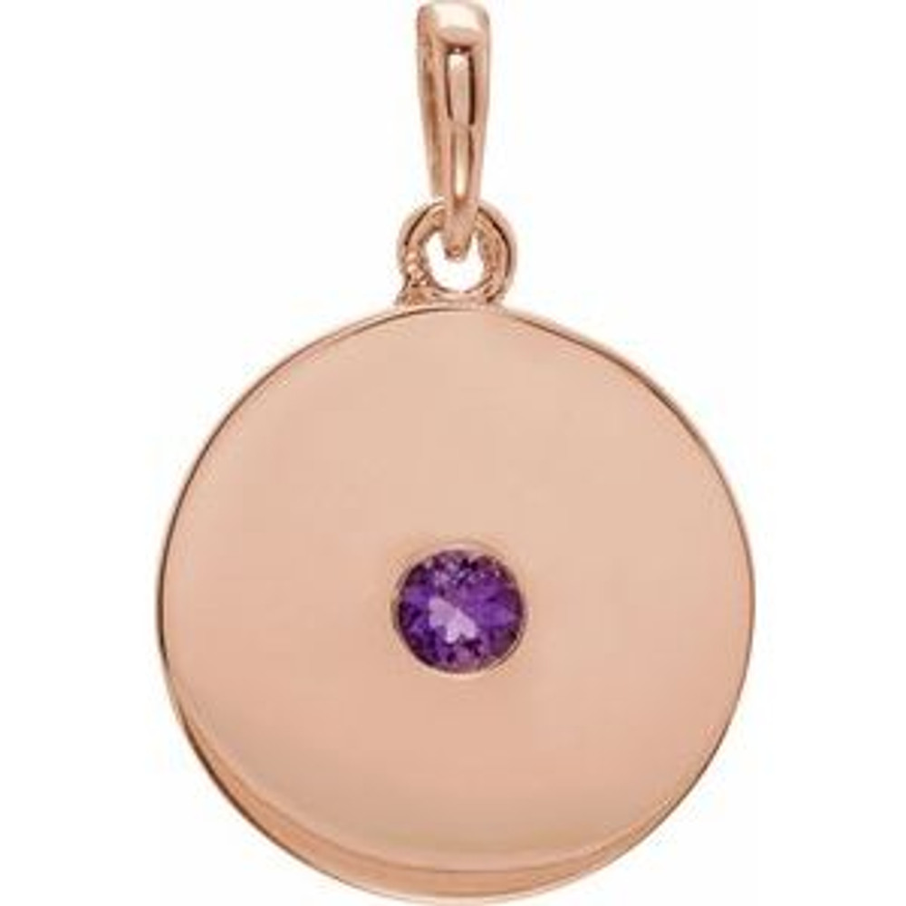Make a glamorous statement with this stunning amethyst pendant.