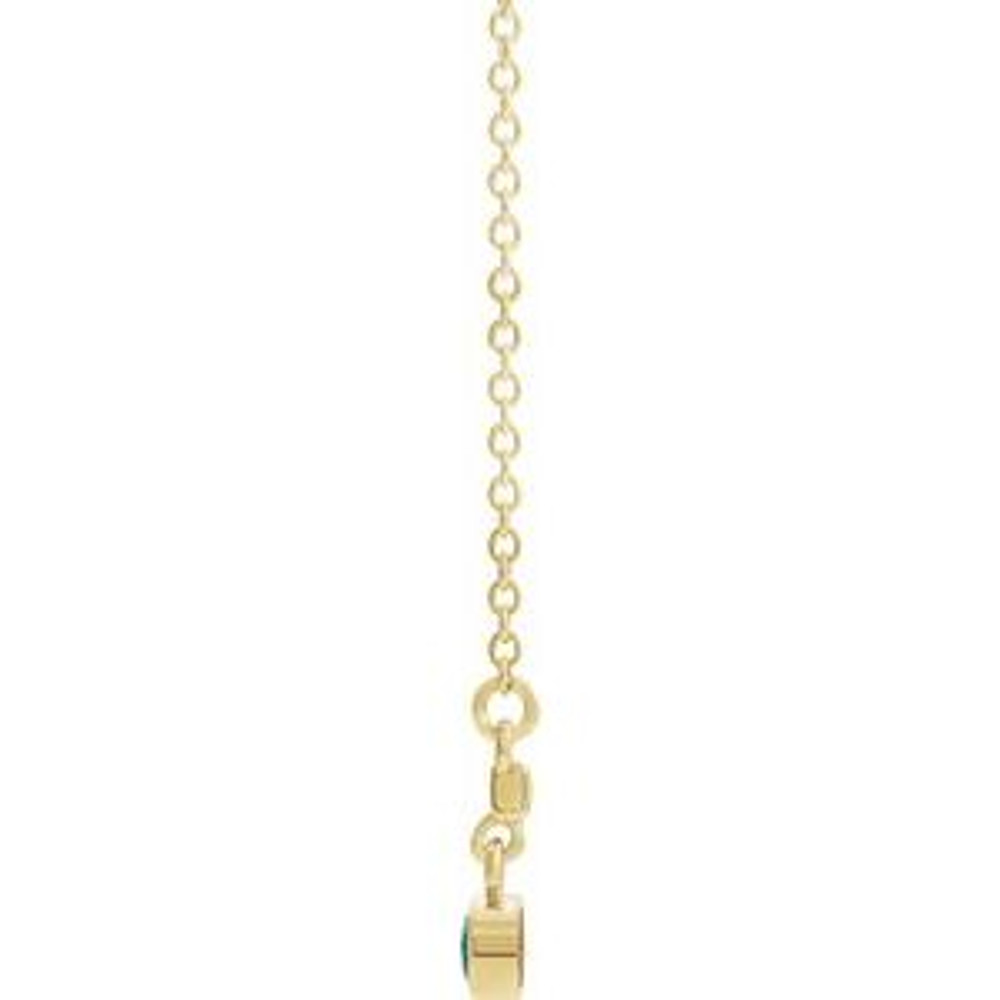 Charm your March-born girl with this beautiful gemstone pendant.
