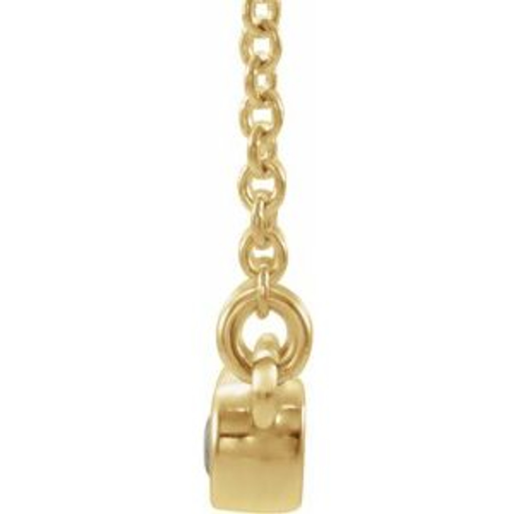 Charm your March-born girl with this beautiful gemstone pendant.